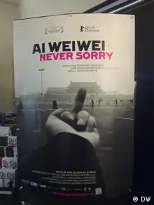 Fleyer zum Film Ai Weiwei Never Sorry. Copyright: DW/Zhao Xi 14. Juni, 2012