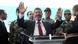 epa03267819 Egyptian presidential candidate Mohammed Morsi (C) gestures after casting his vote for the run-off presidential elections at a polling station in Sharqiya, 140 km north east Cairo, Egypt, 16 June 2012. Some 50 million people are eligible to vote in the two-day poll to pick a successor to former president Hosni Mubarak, who was deposed in a popular revolt last year. The two contenders; Muslim Brotherhood candidate, Mohammed Morsi, and Mubarak's last PM, Ahmed Shafik, failed to secure an outright majority in the first round last month. EPA/STR epa03267819 Egyptian presidential candidate Mohammed Morsi (C) gestures after casting his vote for the run-off presidential elections at a polling station in Sharqiya, 140 km north east Cairo, Egypt, 16 June 2012. Some 50 million people are eligible to vote in the two-day poll to pick a successor to former president Hosni Mubarak, who was deposed in a popular revolt last year. The two contenders; Muslim Brotherhood candidate, Mohammed Morsi, and Mubarak's last PM, Ahmed Shafik, failed to secure an outright majority in the first round last month. EPA/STR