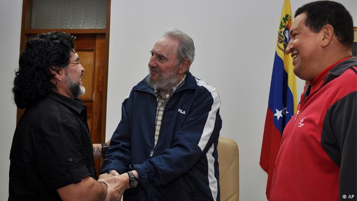 Maradona and Fidel Castro