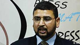 Sami Abu Suhri, Sprecher der Hamas, am 31.5.2005 in Gaza Stadt.