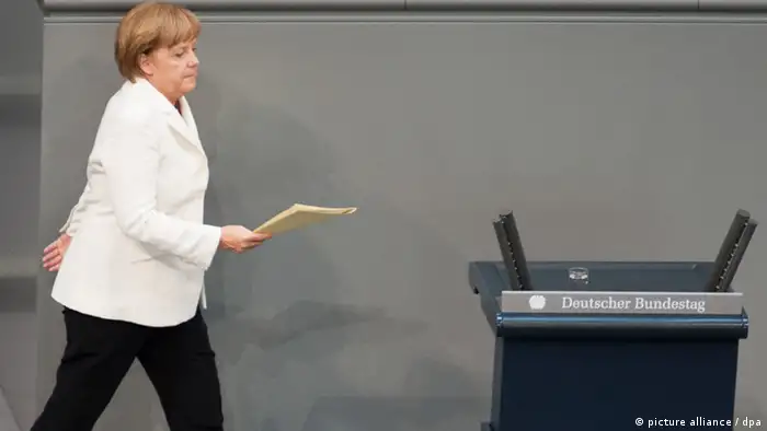 Merkel Bundestag Abstimmung Fiskalpakt