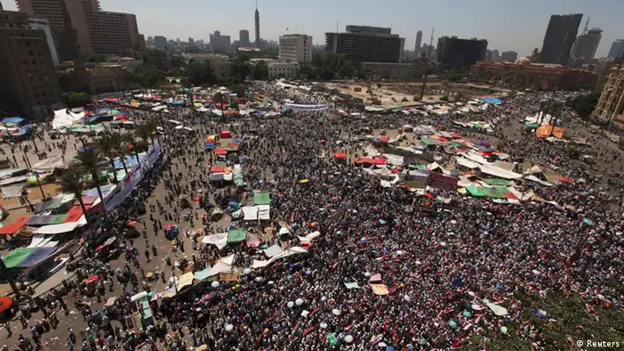 Übersicht Tahrir Platz Kairo Mursi Amtseid