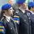 An honor guard of European Union Police Mission in Bosnia