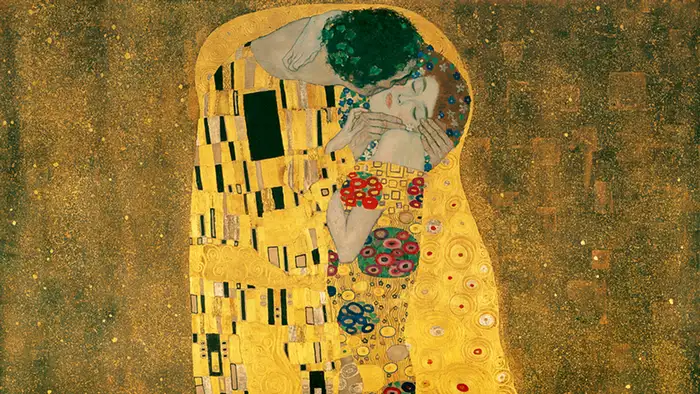 Clip of Gustav Klimt's Der Kuss Copyright: Belvedere Wien/Basiliscus Production
