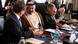 Syrian National Council (SNC) leader Abdel Basset Sayda listens to a journalist as he attends the Syrian opposition conference in Cairo July 2, 2012. Members of Syria's opposition and Arab and other foreign ministers begin a two-day conference in Cairo. Syrian National Council (SNC) leader Abdel Basset Sayda listens to a journalist as he attends the Syrian opposition conference in Cairo July 2, 2012. Members of Syria's opposition and Arab and other foreign ministers begin a two-day conference in Cairo.