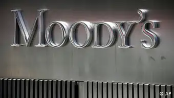 Firmenschild Moodys Rating Agentur