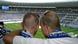 Peter (l) und Gerd (r), Mitglieder des schwul-lesbischen Fanclubs von Hertha BSC Berlin, den "Hertha-Junxx" stehen umarmt vor dem Bundesligaspiel Hertha BSC gegen Werder Bremen (1:4) am 06.05.2007 im Olympiastadion Berlin. Seit Juni 2005 ist der Verein beim Amtsgericht Charlottenburg ins Vereinsregister eingetragen, die Mitglieder gaben sich eine Satzung und wählten einen siebenköpfigen Vorstand. Die "Hertha-Junxx" waren und sind Vorreiter in Sachen schwul-lesbischer Fußball-Fanclubkultur. Foto: Arno Burgi +++(c) dpa - Report+++ Peter (l) und Gerd (r), Mitglieder des schwul-lesbischen Fanclubs von Hertha BSC Berlin, den "Hertha-Junxx" stehen umarmt vor dem Bundesligaspiel Hertha BSC gegen Werder Bremen (1:4) am 06.05.2007 im Olympiastadion Berlin. Seit Juni 2005 ist der Verein beim Amtsgericht Charlottenburg ins Vereinsregister eingetragen, die Mitglieder gaben sich eine Satzung und wählten einen siebenköpfigen Vorstand. Die "Hertha-Junxx" waren und sind Vorreiter in Sachen schwul-lesbischer Fußball-Fanclubkultur. Foto: Arno Burgi +++(c) dpa - Report+++