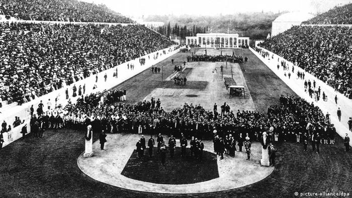 Opening ceremony of the first modern Olympic Games, Athens 1896, Copyright: picture-alliance/dpa