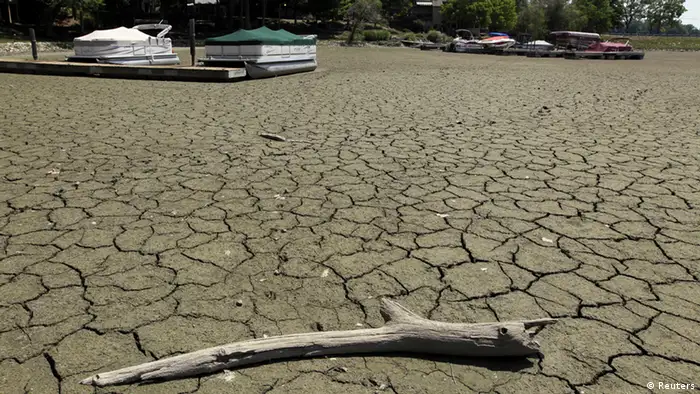 USA Hitzewelle 2012 ausgetrockneter See 