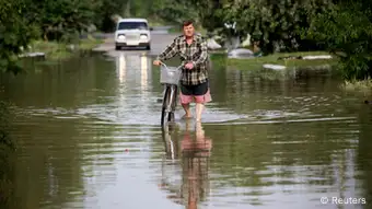 Russland Krymsk Krimks Überflutung Flut Überschwemmung