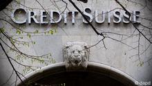 FILE - The April 3, 2012 file photo shows the the logo of Credit Suisse bank in Zurich. Swiss bank Credit Suisse Group reported a 95 percent drop in net profit for the first quarter Wednesday, April 25, 2012 as it took big charges on its debts and paid out higher bonuses. Switzerland's second-biggest bank said its net profit attributable to shareholders during the first three months fell to 44 million Swiss francs (US$ 48.19 million), way down on its net profit of 1.14 billion francs in the comparable period a year ago. (Foto:Keystone, Alessandro Della Bella/AP/dapd)