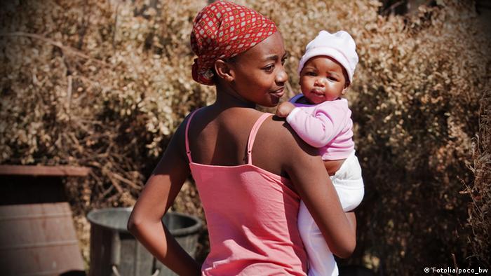 Afrika Mutter und Kind Baby Symbolbild