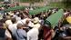 Bosnian Muslim men carry coffins of their relatives during a mass funeral for Srebrenica victims, at Memorial Cemetery Potocari,160 kms northeast of Sarajevo, Bosnia, Wednesday, July 11, 2012. Thousands gathered in the cemetery for the mass burial of 520 bodies, marking the 17th anniversary of the Srebrenica massacre. (Foto:Sulejman Omerbasic/AP/dapd). Bosnian Muslim men carry coffins of their relatives during a mass funeral for Srebrenica victims, at Memorial Cemetery Potocari,160 kms northeast of Sarajevo, Bosnia, Wednesday, July 11, 2012. Thousands gathered in the cemetery for the mass burial of 520 bodies, marking the 17th anniversary of the Srebrenica massacre. (Foto:Sulejman Omerbasic/AP/dapd).