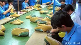 Schuhfabrik in China