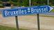 bilingual sign for Brussels bilingual sign for Brussels