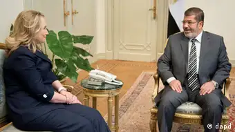 Ägypten Außenministerin Hillary Clinton trifft Präsident Mohammed Mursi