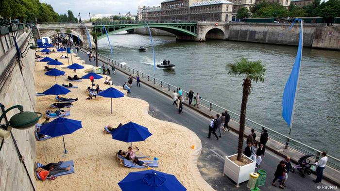 Paris Plages Strand Paris Frankreich