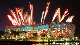 Olympischen Sommerspiele Peking 2008 Feuerwerk