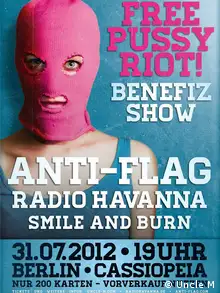 Poster zum Benefizkonzert für Pussy Riot in Berlin