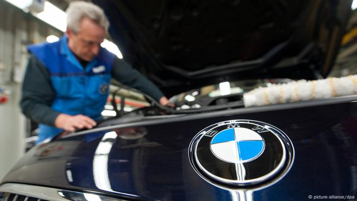 Worker at BMW factory 