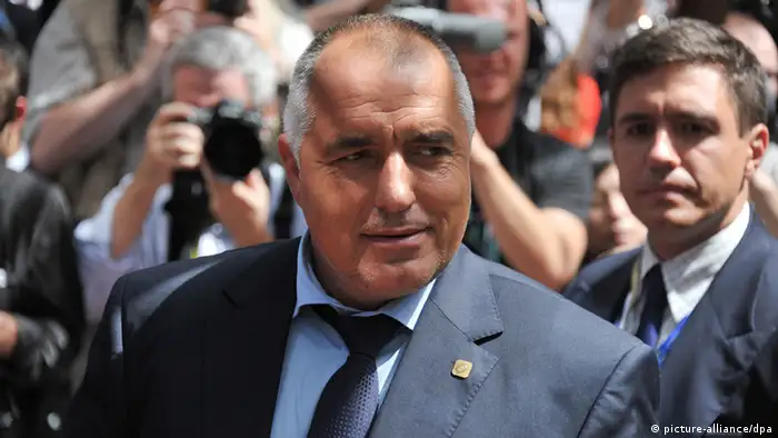 Bulgarian Prime Minister Boyko Borisov arrives at the European Summit, in Brussels, Belgium, 28 June 2012. European Head of States will try to deliver a convincing response to the debt crisis during the summit taking place on 28 and 29 June. Reports state that European Union leaders were congregating in Brussels on 28 June 2012 for a two-day summit that is facing high expectations, but is unlikely to deliver an end to the economic crisis which has afflicted the eurozone for two-and-a-half years. Photo: Felix Kindermann dpa pixel