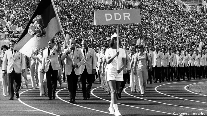 1972年奥运会，东德代表团入场