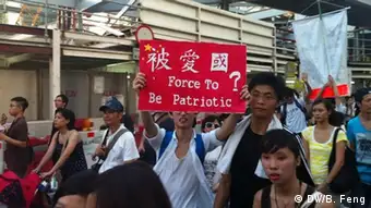 Proteste gegen Patriotismus-Erziehung