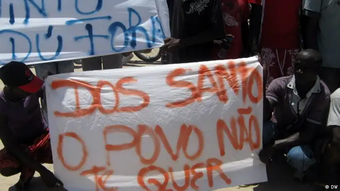 Demonstration in Benguela Angola (DW)