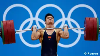 Olympia 2012 London Gewichtheben Xiaojun Lu