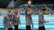 Gold medallists (L-R) Brendan Hansen, Matthew Grevers, Michael Phelps and Nathan Adrian of the United States celebrate following the medal ceremony for the Men's 4x100m Meldey Relay Final on Day 8 of the London 2012 Olympic Games at the Aquatics Centre on August 4, 2012 in London, England. Gold medallists (L-R) Brendan Hansen, Matthew Grevers, Michael Phelps and Nathan Adrian of the United States celebrate following the medal ceremony for the Men's 4x100m Meldey Relay Final on Day 8 of the London 2012 Olympic Games at the Aquatics Centre on August 4, 2012 in London, England.