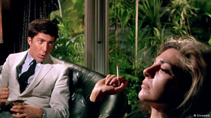 Filmszene aus Die Reifeprüfung (1967) mit Dustin Hoffman und Anne Bancroft.