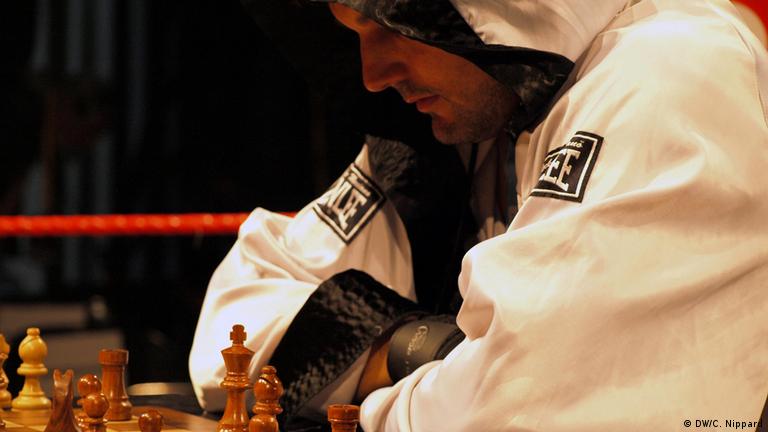 Chessboxing match at the Intellectual Fight Club in Berlin