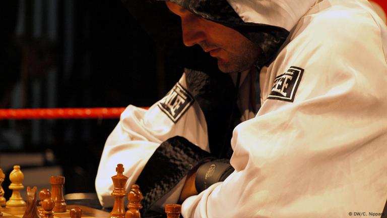 Chessboxing match at the Intellectual Fight Club in Berlin