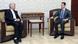 epa03347003 A handout photo made available by the official Syrian Arab News Agency (SANA) shows Syrian President Bashar Assad(R) meeting with Secretary of Iran_s Supreme National Security Council, Saeed Jalili (L), in Damascus, Syria, 07 August 2012. Jalili arrived in Damascus earlier in the day coming from Lebanon on an official visit to discuss the situation of the Iranians abducted outside Damascus, as well as the 17-month-old unrest in Syria. A Syrian rebel group claimed responsibility for holding some 48 hostages - 47 Iranians plus an Afghan. EPA/SANA/HANDOUT HANDOUT EDITORIAL USE ONLY/NO SALES +++(c) dpa - Bildfunk+++ epa03347003 A handout photo made available by the official Syrian Arab News Agency (SANA) shows Syrian President Bashar Assad(R) meeting with Secretary of Iran_s Supreme National Security Council, Saeed Jalili (L), in Damascus, Syria, 07 August 2012. Jalili arrived in Damascus earlier in the day coming from Lebanon on an official visit to discuss the situation of the Iranians abducted outside Damascus, as well as the 17-month-old unrest in Syria. A Syrian rebel group claimed responsibility for holding some 48 hostages - 47 Iranians plus an Afghan. EPA/SANA/HANDOUT HANDOUT EDITORIAL USE ONLY/NO SALES +++(c) dpa - Bildfunk+++
