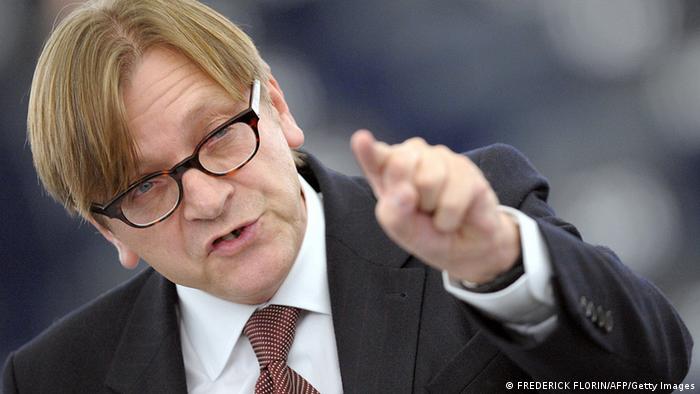 Belgien EU Europaparlament Guy Verhofstadt