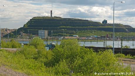 Dumps at the iron ore mines of Kiruna, Sweden