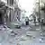 Ein zerstörter Straßenzug in Damaskus, 11.8. 2012. (Foto: AP/dapd)