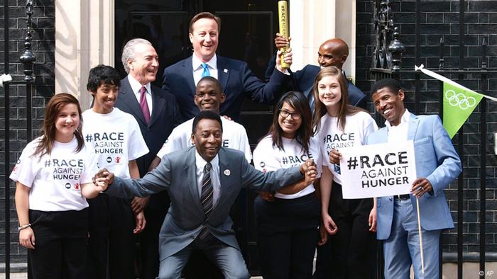 British Prime Minister Cameron launched the Initiative gegen Hunger in London