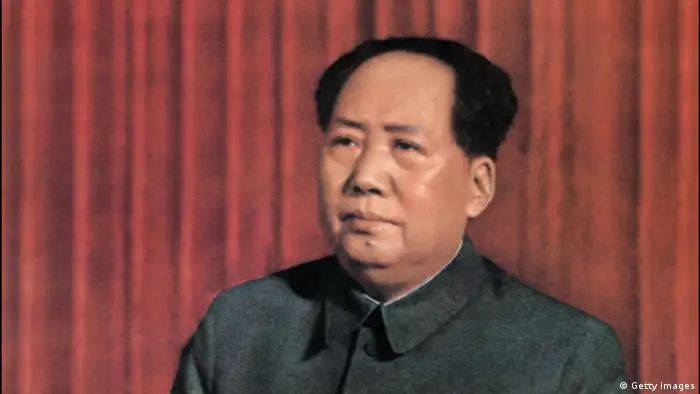 BEIJING, CHINA: A retouched picture released by Chinese official news agency of Mao Zedong, Chairman of the Chinese Communist Party from 1935 until his death in 1976, delivering a speech 'about correctly handling contradiction among the people' at the standing committee of the State Council in Beijing in 1957. (Photo credit should read AFP/Getty Images)