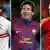 Kombibild Fußballer des Jahres 2012 Ronaldo, Messi, Iniesta