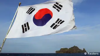 Südkorea Japan Insel Dokdo Flagge