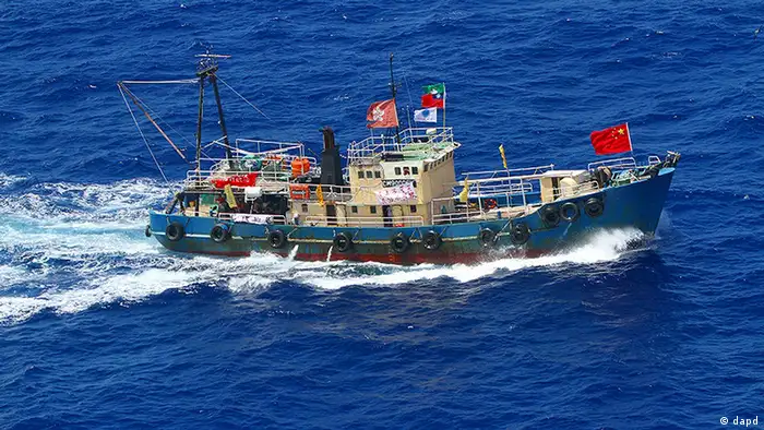 Japan China Streit um Insel Senkaku alias Diaoyu Fischerboot Boot
