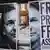 Ein Banner mit dem Text: Lasst Assange frei (Foto: rtr)