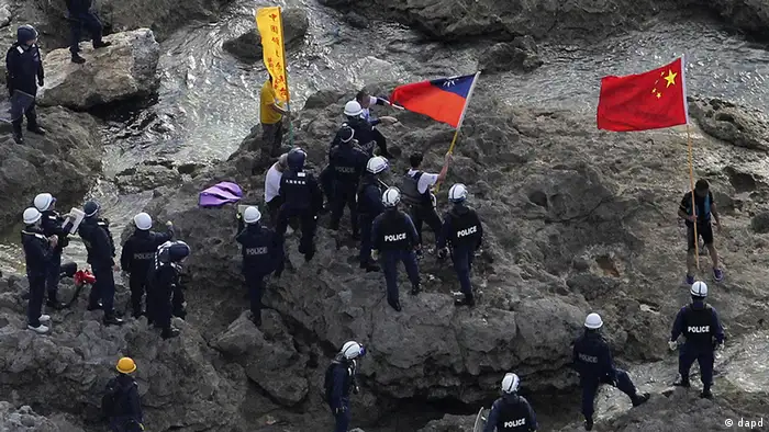 Japan China Streit um Insel Senkaku alias Diaoyu Protestaktion Besetzung