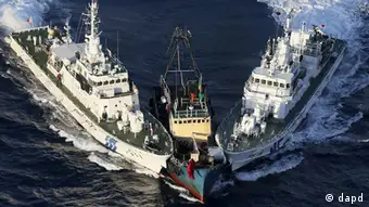 Japan China Streit um Insel Senkaku alias Diaoyu Fischerboot Enterung durch Küstenwache