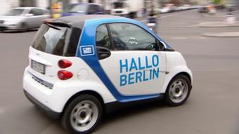 Unterwegs in Berlin - mit einem geteilten Auto (Foto: DW)