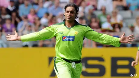 Cricket Spieler Shoaib Akhtar 