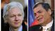 epa03361731 (FILES) A composite file photo of Wikileaks founder Julian Assange taken on 2 February 2012 (left) and Ecuador's President Rafael Correa (R) in Cochabamba, Bolivia, 04 June 2012. The latin country's president said in a tv interview late 13 August that he has yet to make a decision on the plight of Assange, seeking asylum to the country, but hopes to have an answer by Wednesday (15th August) Assange has been taking refuge at the embassy since Juner 19th to avoid extradition to Sweden. EPA/MARTIN ALIPAZ +++(c) dpa - Bildfunk+++ epa03361731 (FILES) A composite file photo of Wikileaks founder Julian Assange taken on 2 February 2012 (left) and Ecuador's President Rafael Correa (R) in Cochabamba, Bolivia, 04 June 2012. The latin country's president said in a tv interview late 13 August that he has yet to make a decision on the plight of Assange, seeking asylum to the country, but hopes to have an answer by Wednesday (15th August) Assange has been taking refuge at the embassy since Juner 19th to avoid extradition to Sweden. EPA/MARTIN ALIPAZ +++(c) dpa - Bildfunk+++