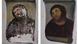 El "Ecce Homo", de Elías García Martinez, antes y después del trabajo de una restauradora. El "Ecce Homo", de Elías García Martinez, antes y después del trabajo de una restauradora.
