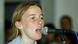 American peace activist Rachel Corrie, 23, speaks during a mock trial of U.S. President George W. Bush March 5, 2003 in Rafah refugee camp in the Gaza Strip. Corrie was killed March 16, 2003 when an Israeli bulldozer ran her over and buried her in sand as she tried to stop it from destroying a Palestinian house in the Rafah refugee camp. (Getty Images) American peace activist Rachel Corrie, 23, speaks during a mock trial of U.S. President George W. Bush March 5, 2003 in Rafah refugee camp in the Gaza Strip. Corrie was killed March 16, 2003 when an Israeli bulldozer ran her over and buried her in sand as she tried to stop it from destroying a Palestinian house in the Rafah refugee camp. (Getty Images)